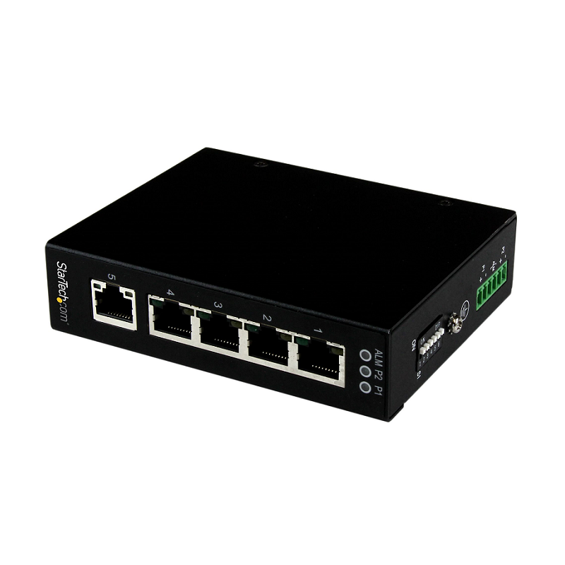 You Recently Viewed StarTech IES51000 5 Port Unmanaged Industrial GbE Switch - DIN Rail / Wall-Mountable Image
